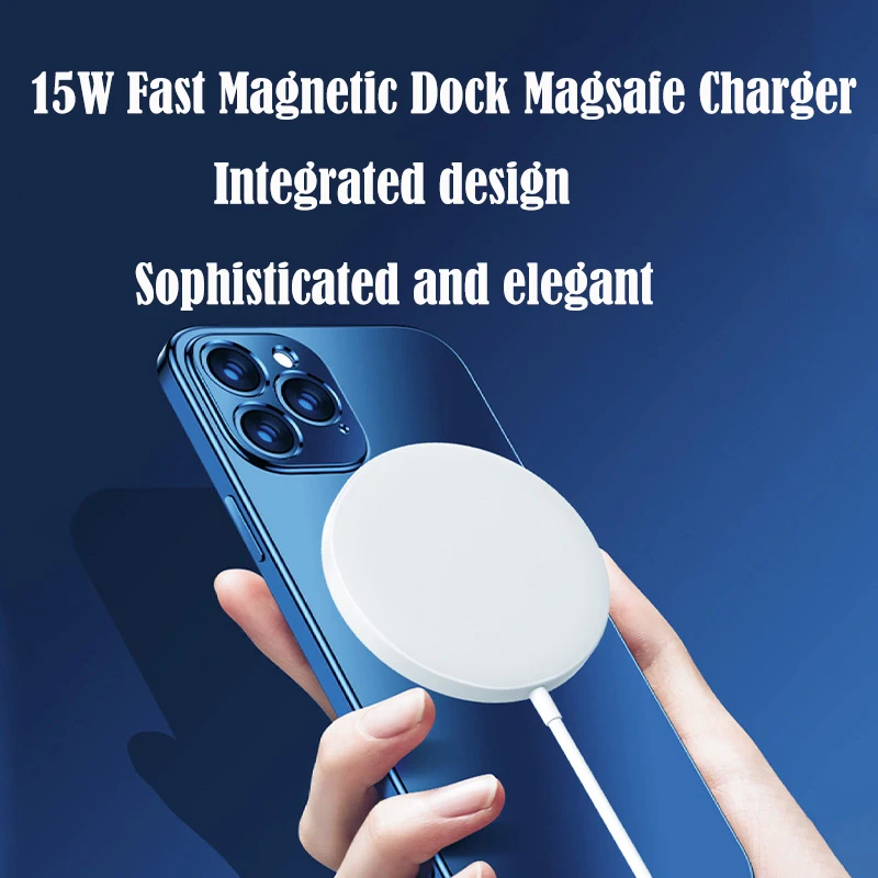 

Fast Magnetic Wireless Charger 15W 5V Electromagnetic Induction Dock Magsafe Charger For Apple iPhone 12 iphone12 Mini