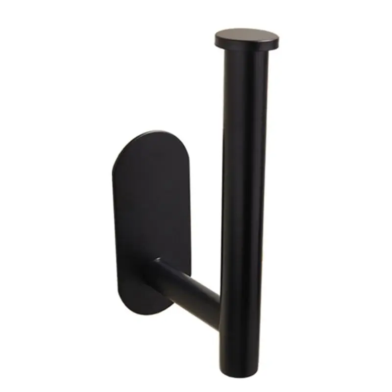 

Stainless Steel Roll Paper Holder Rack Wall Mount Toilet Tissue Towel Punch Free
