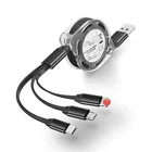 3In1 выдвижной кабель с разъемом Micro USB Type-C для мульти-кабель для зарядного устройства для Samsung Galaxy S20 S10 S9 плюс мобильный телефон кабели для зарядки и синхронизации Шнур