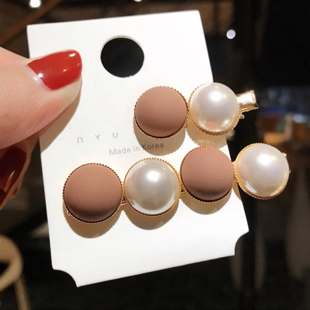 Женская заколка для волос с искусственным жемчугом Корейская | Красота и