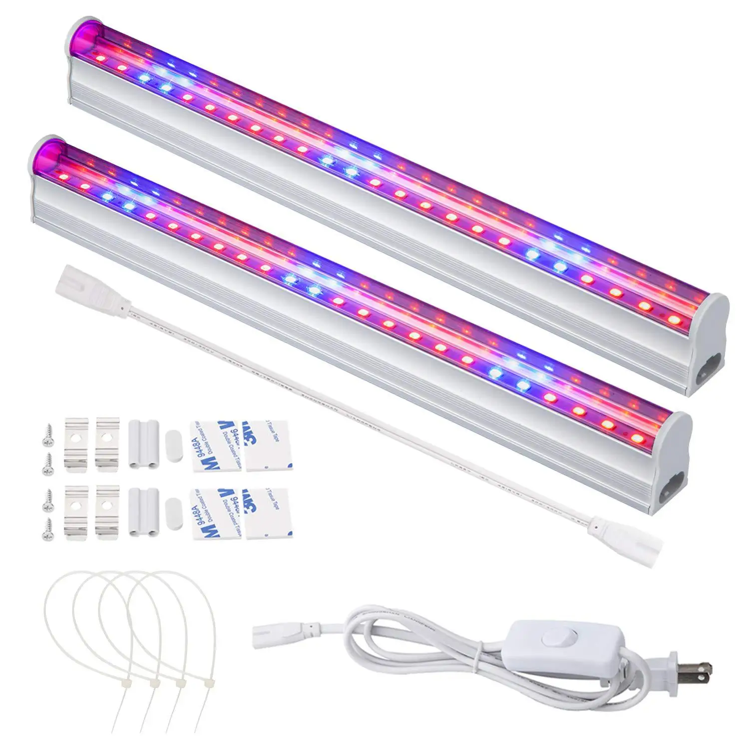 Внутренняя фотолампа для теплицы Однорядная двухрядная светодиодная красная