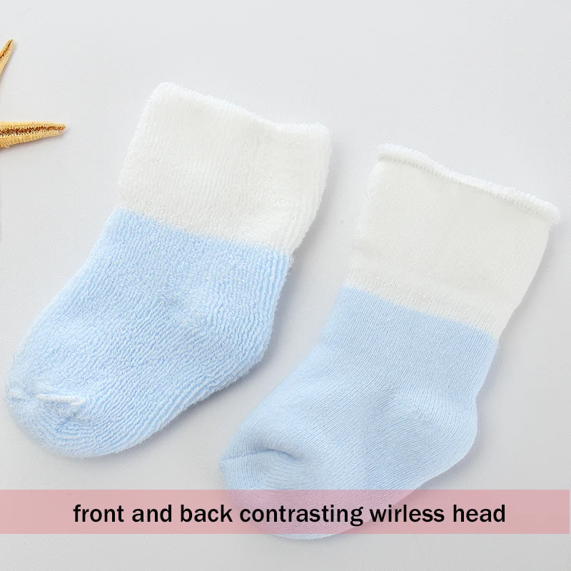 5 Pairs/lot Baby Socks Warm Cute Newborn Girl Cartoon Comfort Cotton Thicken Winter Boy Clothes | Детская одежда и обувь