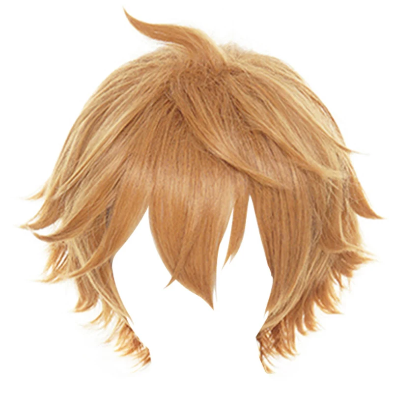 

Anime Genshin Impact Tartaglia Childe Cosplay Wig Short Heat Resistant Synthetic Hair Tartaglia Role Play Costume Wigs