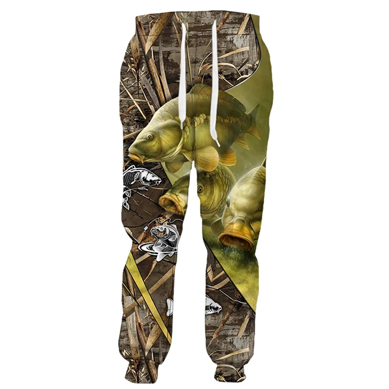 

Newest Carp Fishing Art 3D Full Printed Men Fashion Pants Harajuku Style Streetwear Unisex Autumn Casual Trousers PA015