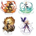 Популярная игра Genshin Impact Zhongli Xinyan Косплей акриловая фигурка мультяшная подставка модель тарелка настольное украшение стоячий знак коллекции