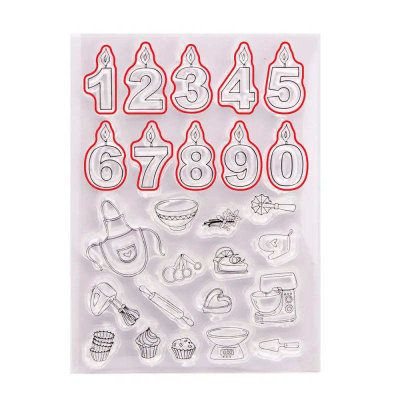 Металлические штампы для вырезания штампов и набор прозрачных скрапбукинга