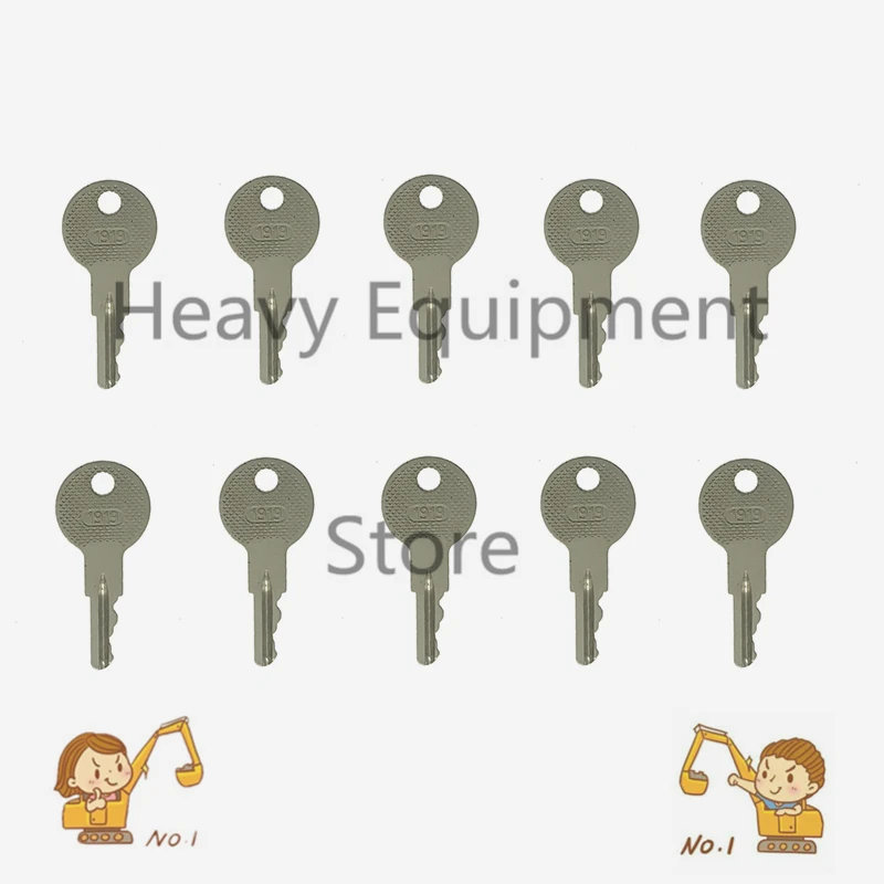 

10 Pcs 1919 Ignition Replacement Key For EZGO Golf Cart (1982-Up)