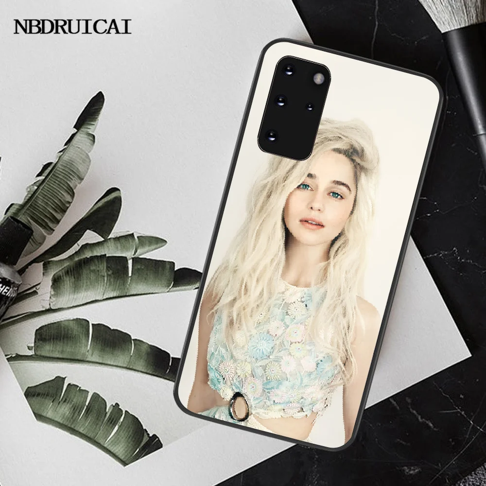 NBDRUICAI Emilia Clarke TPU Мягкий силиконовый чехол для телефона Samsung S20 plus Ultra S6 S7 edge S8 S9 S10