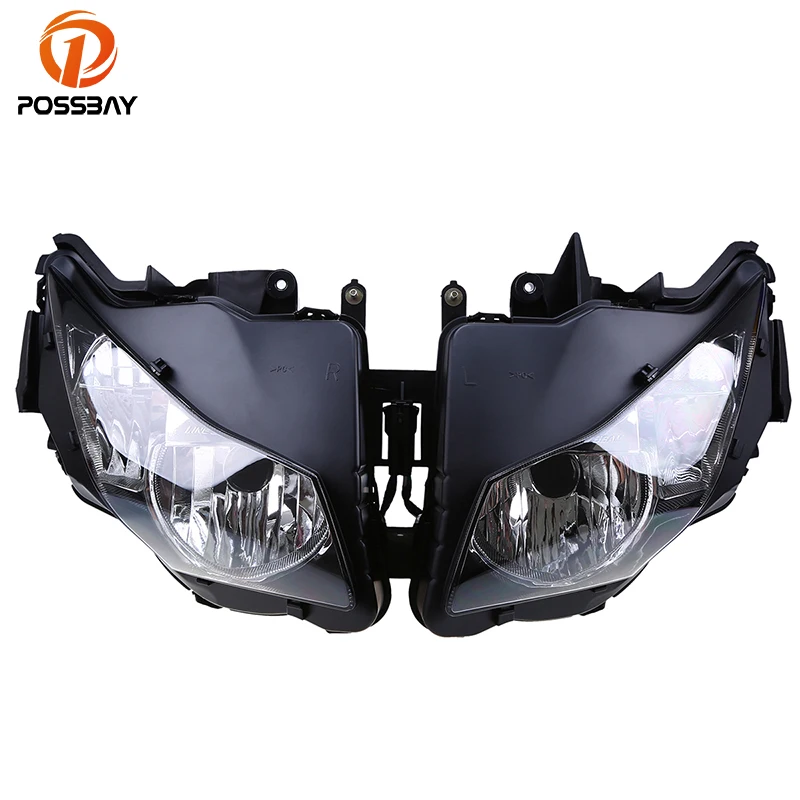 POSSBAY Lens Motorcycle Headlights Assembly Housing Head Lights Cafe Racer For Honda CBR 1000RR 2012-2016 Motocross Headlamps |