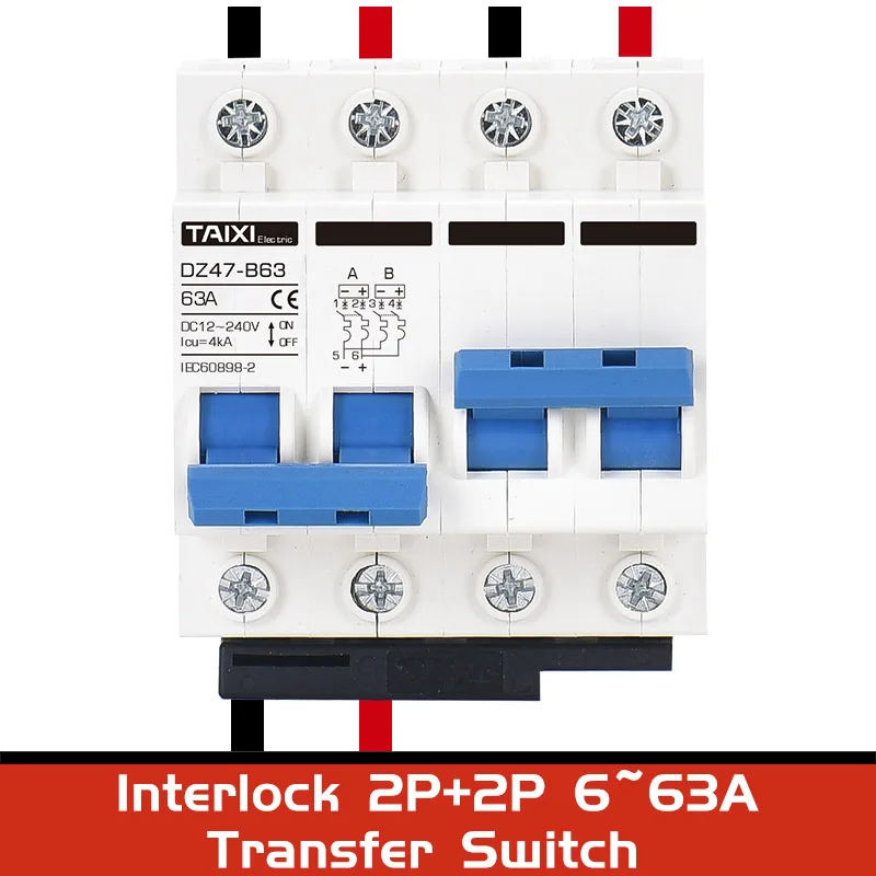 Миниатюрный автоматический выключатель 12 В 24 постоянного тока MCB 2P 125A 130A 16 А