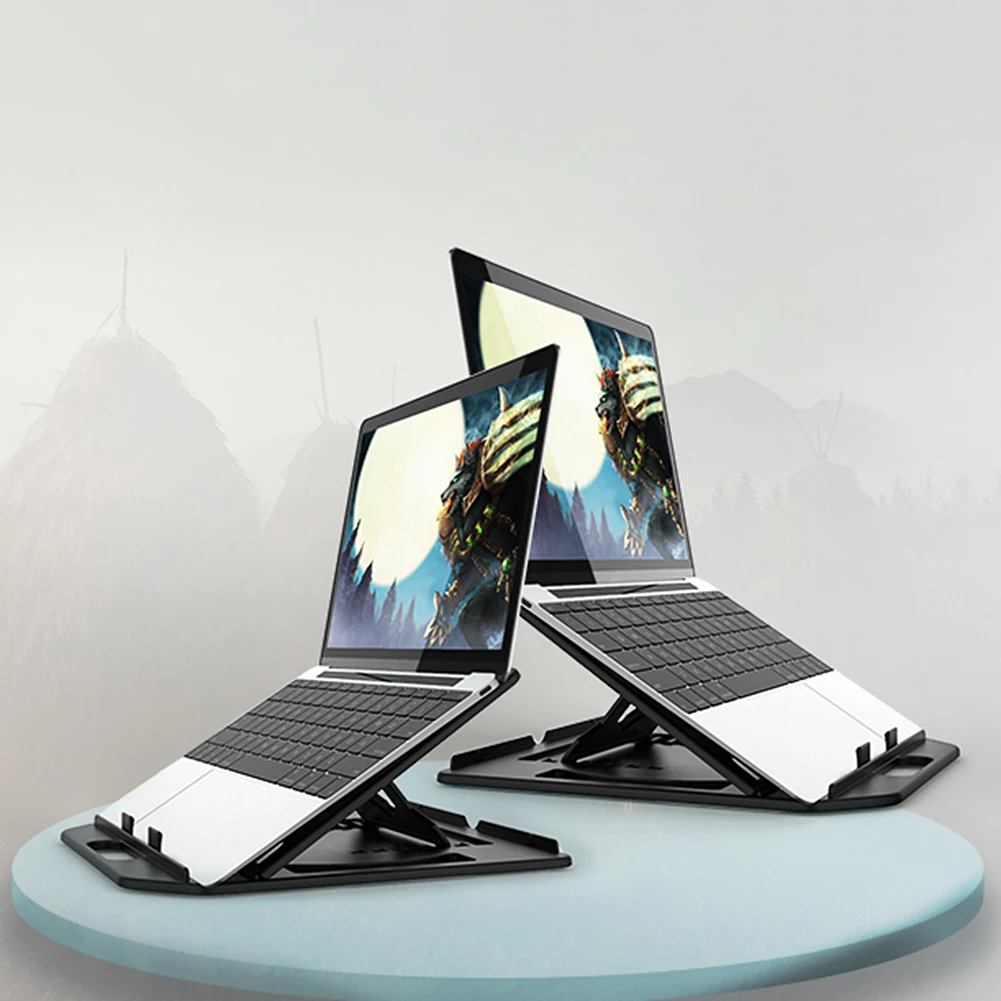 

Height Adjustment Laptop Stand For Macbook Lenovo Computer 360 Degree Rotating Bottom Notebook Cooling Pad Bracket Phone Stand