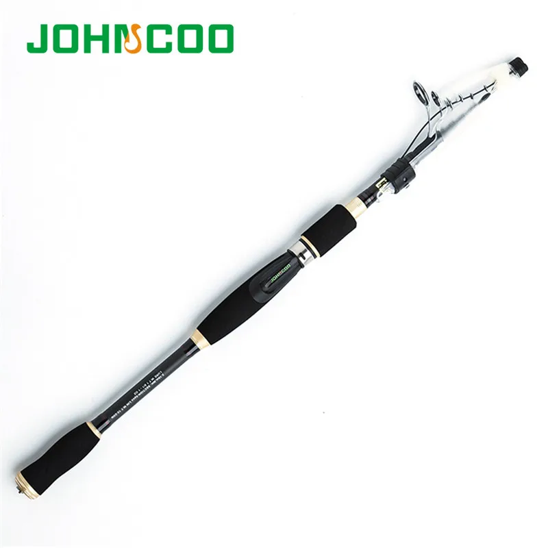 JOHNCOO спиннинговая Удочка из углеродного волокна 1,8 м 2,1 М 2,4 М 2,7 М MH power телескопическая приманка 3,5~ 25 г жесткие рыболовные снасти рыбалка зимняя рыбалка