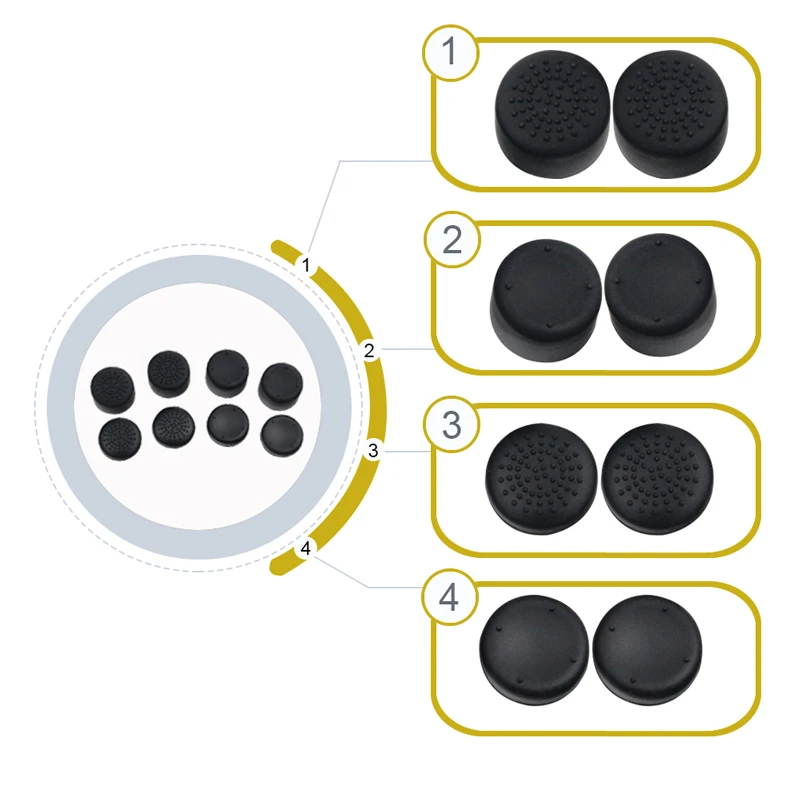 Антискользящие крышки из силикона для пальцев для контроллера, совместимого с игровой консолью Nintendo Switch.
