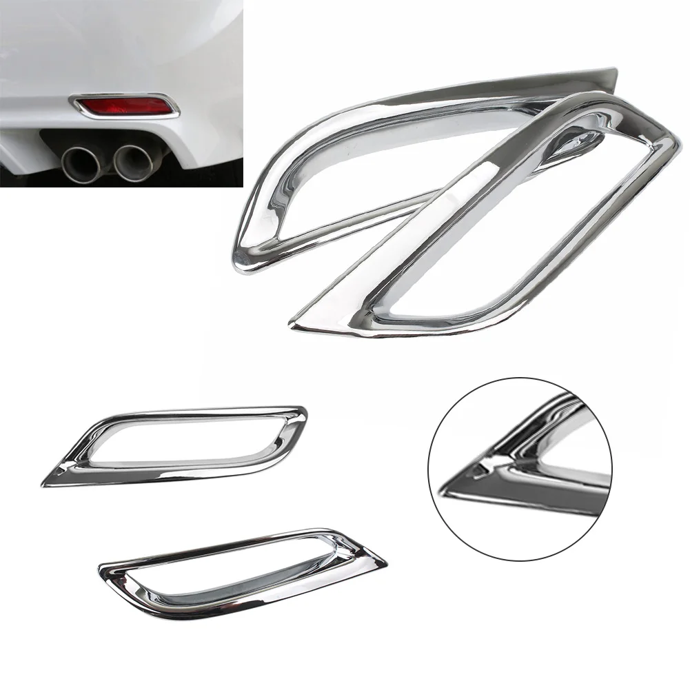 2 шт. автомобильный хромированный Стайлинг задний противотуманный фонарь Чехлы