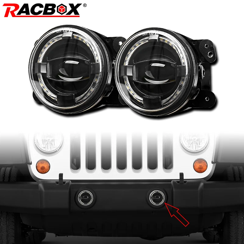 4 дюймовый Круглый Автомобильный светодиодный прожектор линза противотуманные