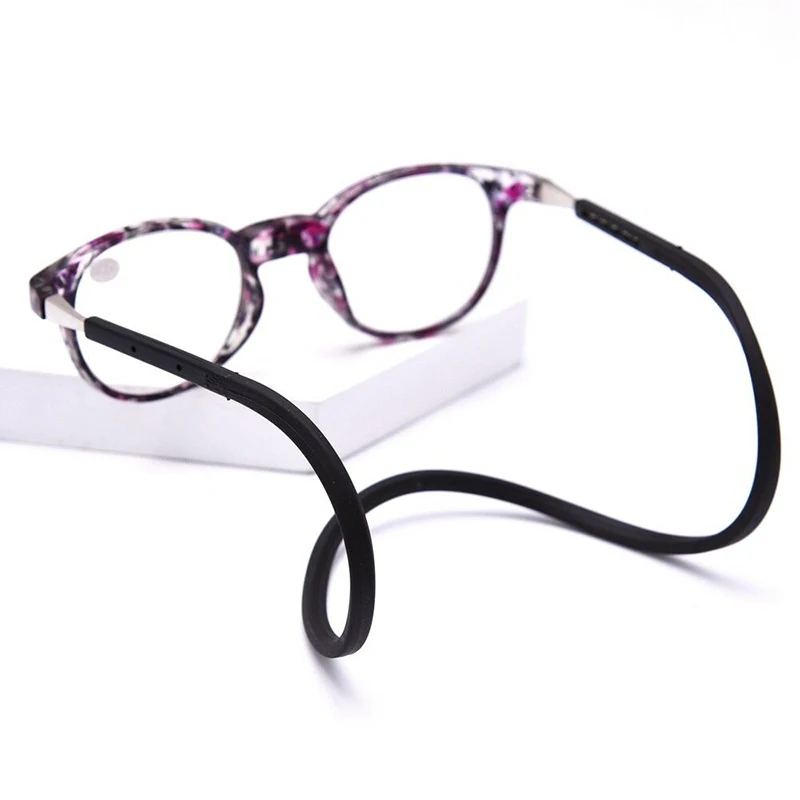 Новинка регулируемые очки для чтения с магнитной застежкой складной считыватель
