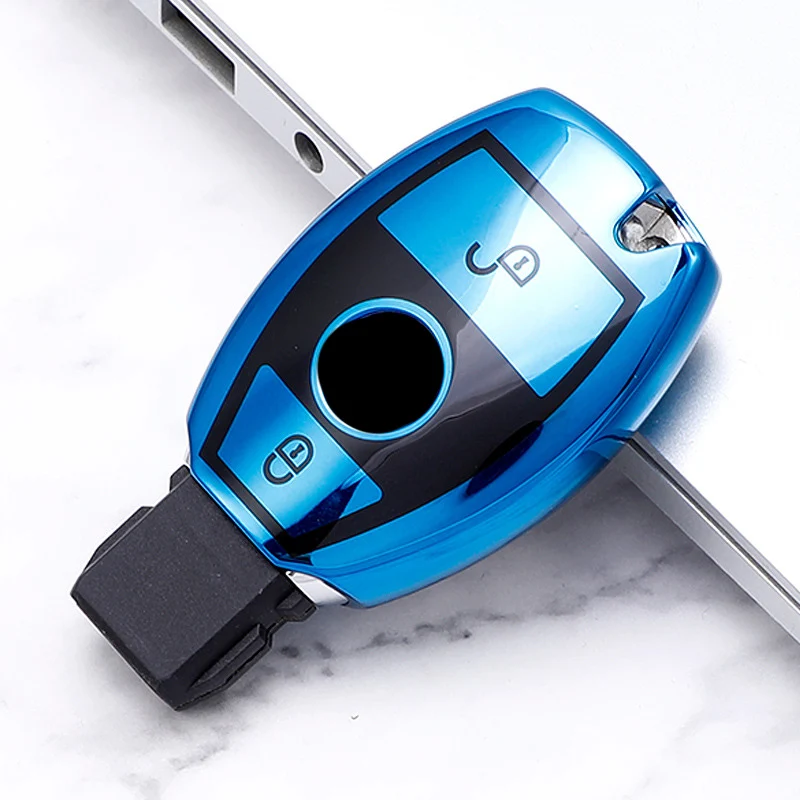 

New TPU Car Key Case for Mercedes-Benz C-Class W204 GLC 260 C200 The CIA GLA W205 W212 C S E class Keychain Bag Remote Cover