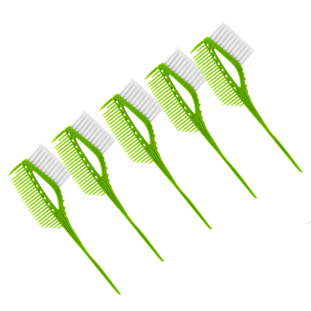 5PCS Salon Hair Color Dye Bowl Comb Brushes Tool Professional Tint Coloring Accessories Headed Hairdressing |