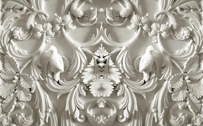 Papel де Parede белые простые европейские рельефные Настенные обои 3D гостиная спальня