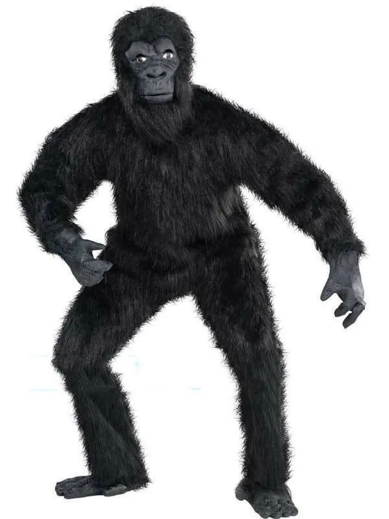 2019 роскошный костюм талисмана Gorilla Мужская одежда для косплея джунглей с