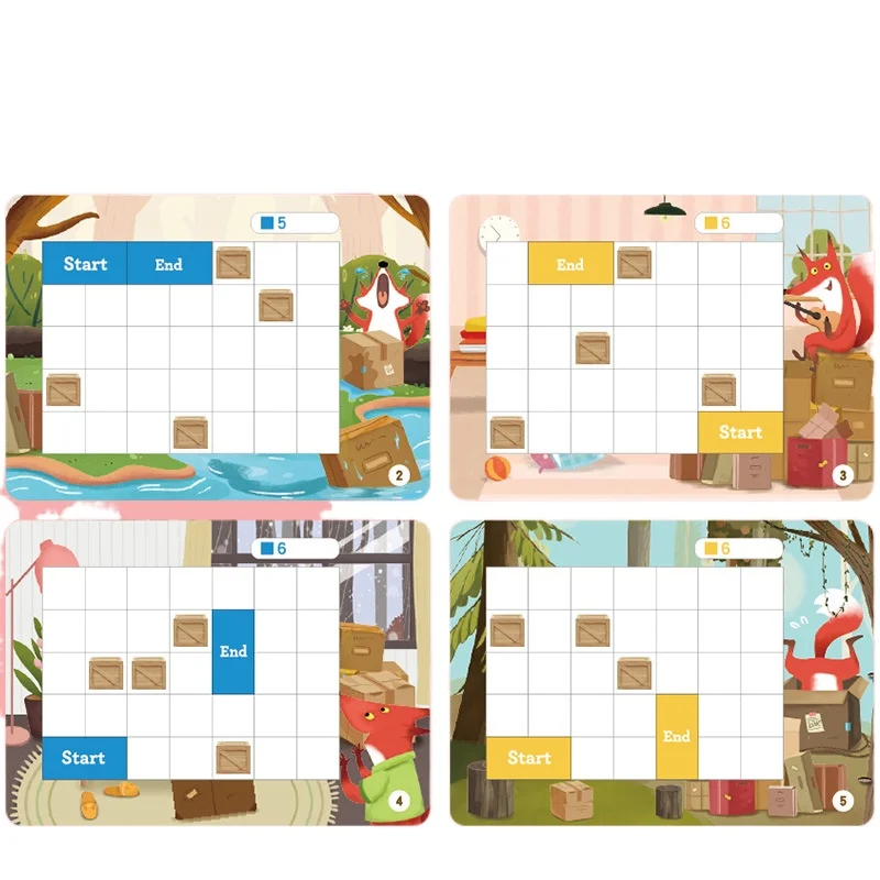 

JINLETONG Wooden Push Box Master Children's Puzzle Wood Play Concentration Logical Thinking Training natural wooden toys