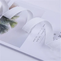 new 25mm canvas webbing 5meter white canvas ribbon belt bag webbinglable ribbonbias binding tape diy craft projects