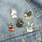 Модные креативные Мультяшные броши в виде вороны из серии милые животные индивидуальные универсальные рюкзаки Значки для рубашек аксессуары для одежды