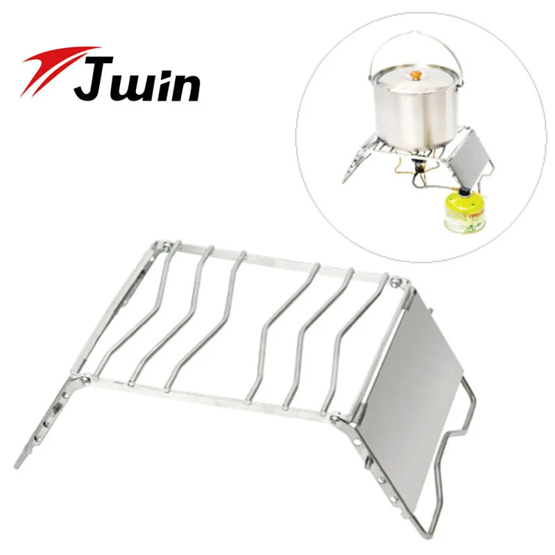 Складная горелка для кемпинга из нержавеющей стали складная древесная плита