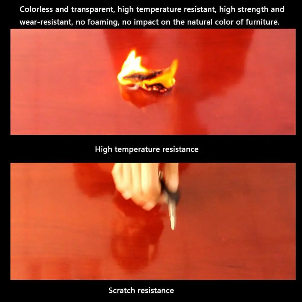 Самоклеящаяся прозрачная пленка из мрамора и дерева Настольная защитная