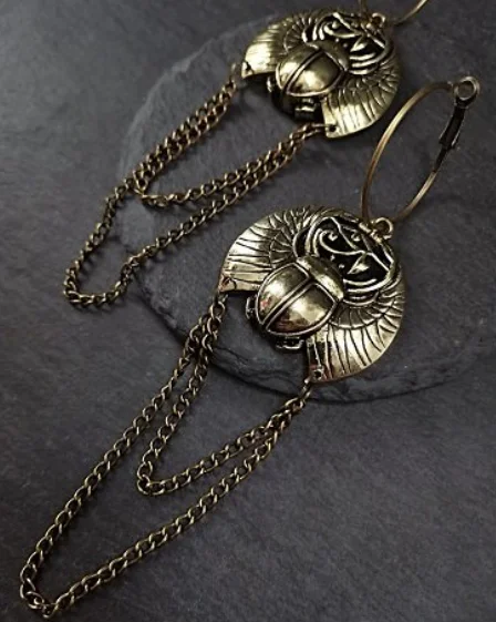 Египетский Скараб цепные обручи битл ювелирные изделия богиня египетские