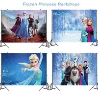 frozen theme backdrops for photographers professional kids girls happy birthday party decorations wedding vinyl background wall
