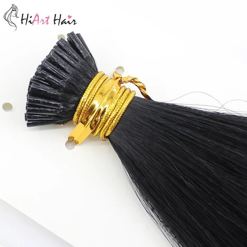 HiArt 0 8g необрезанные волосы для наращивания человеческие Волосы remy наконечник