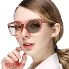 Модные Обесцвечивающие очки для чтения кошачий глаз по рецепту женские линзы для близорукости фотохромные очки с диоптриями FML