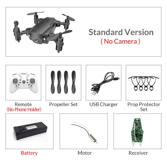 RC WiFi FPV дроны 4K широкоугольная камера RC вертолет 1080P HD камера Квадрокоптер самолет Квадрокоптер воздушная видео VS M69G E58 - Цвет: Black NoCamera
