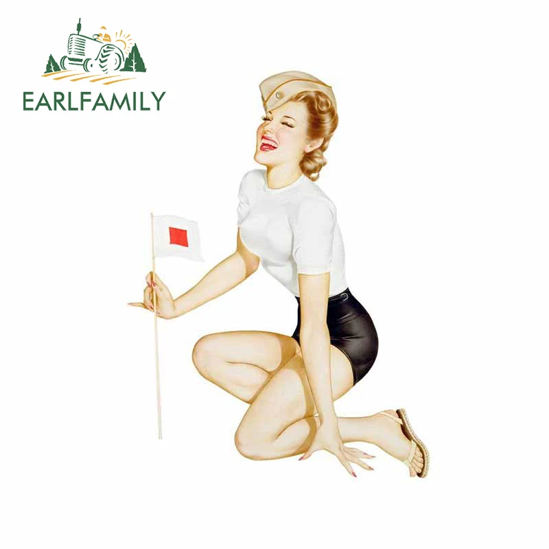 EARLFAMILY 13 см x 9 6 для пин ап автомобильные мультипликационные наклейки Графика