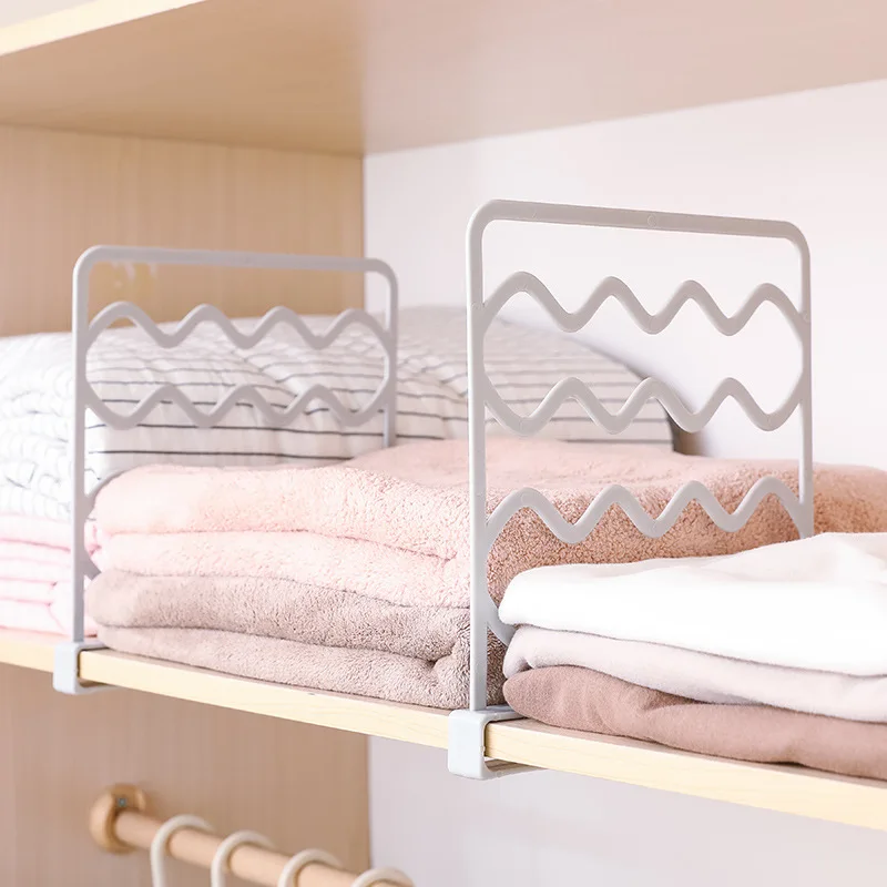 

1PC Plastic Cabinet Divider DIY Storage Shelves Household Free Combination Partition Board Space-saving Division Organizer Tools