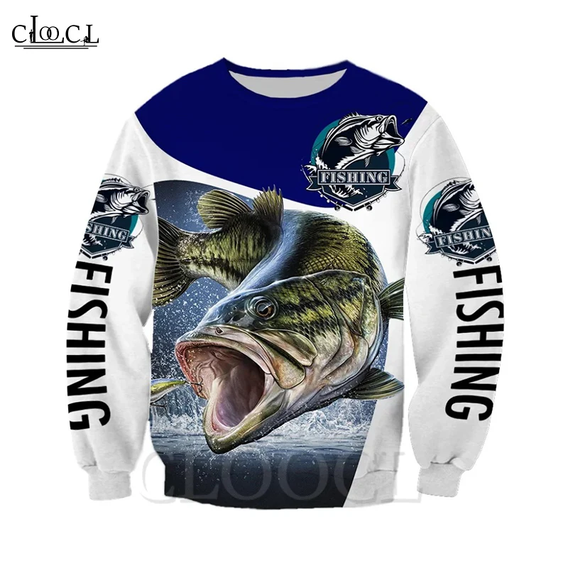 

CLOOCL Newest Fashion Men Fishing Art 3D Print Harajuku Leisure Sweatshirt Hoodie Zipper Jacket Casual All-match Streetwear
