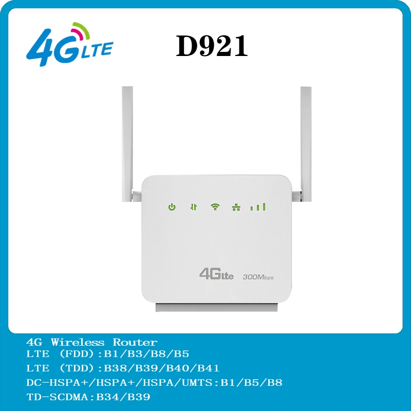 

4G cpe router 300Mbps Wifi Routers 4G LTE Mobile Router with LAN/WAN Port Support SIM card and Europe/Asia/Middle East/Africa