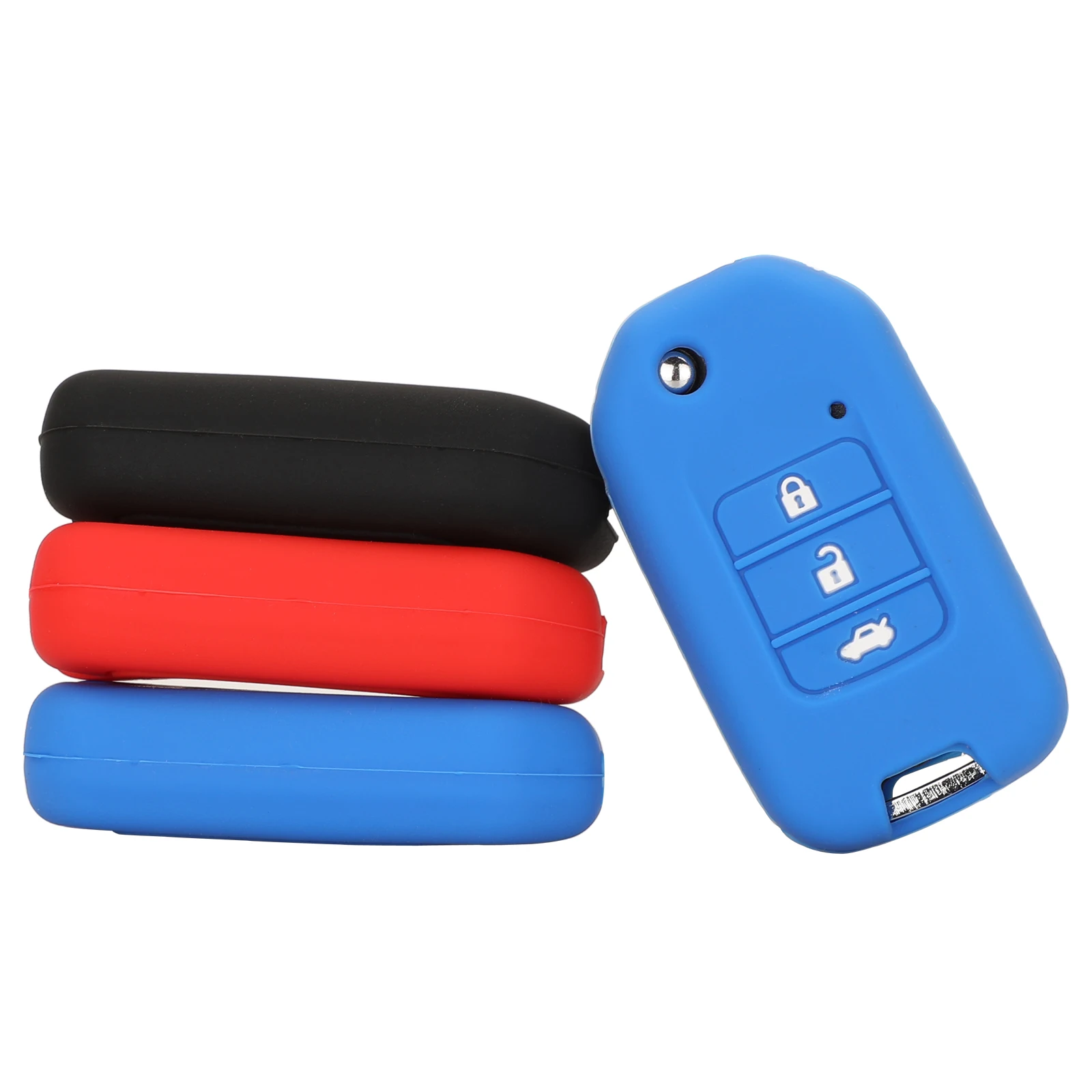 

Bilchave 3 кнопки силиконовый чехол для дистанционного ключа от машины брелок для Honda Civic CR-V HR-V Accord Jade Crider Odyssey 2015-2018 аксессуары