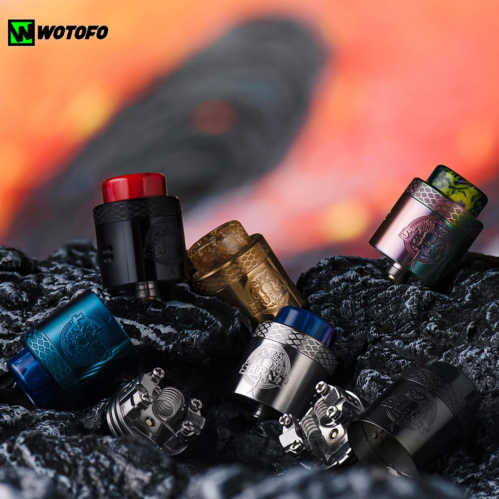 Новая оригинальная электронная сигарета Wotofo SRPNT RDA с 10 шт. хлопковых профилей
