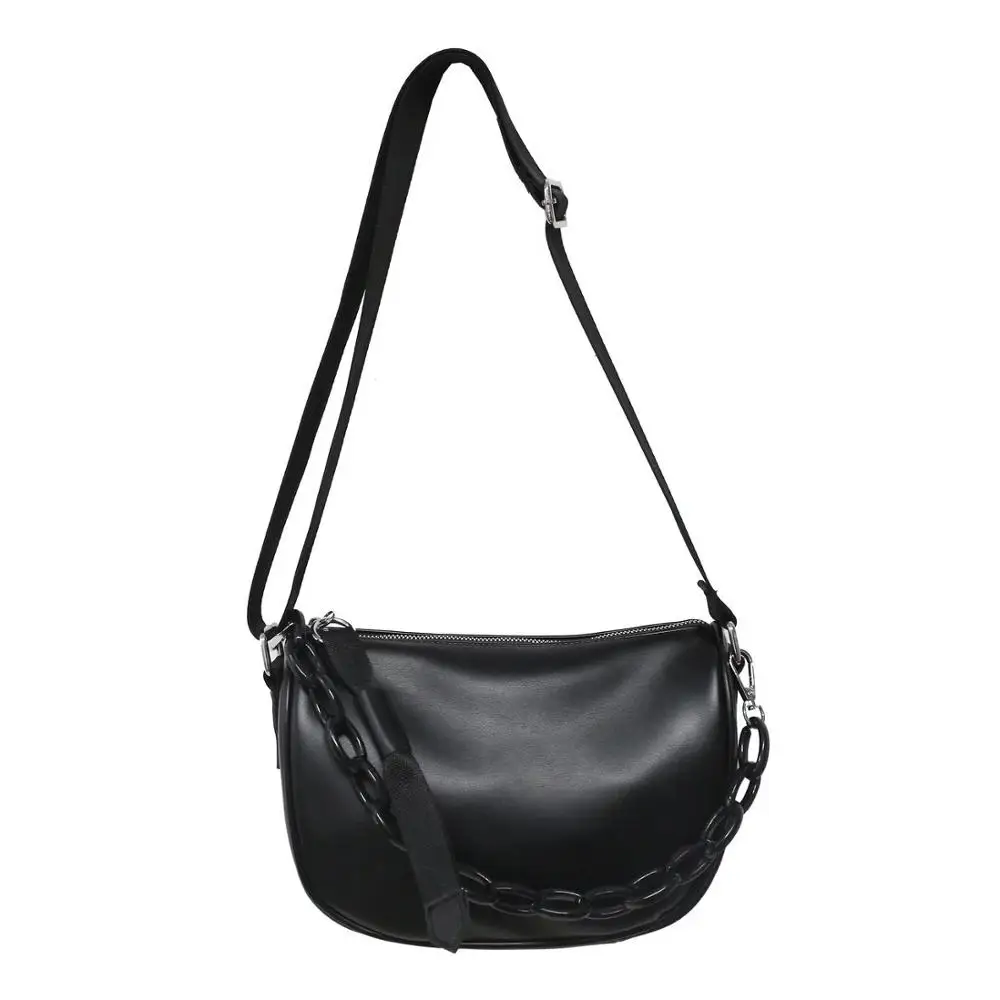 

Chain Design New Small PU Leather Crossbody Bags For Women 2021 Lady Shoulder Handbag Female Fashion Cross Body Bag