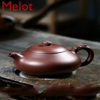 yixing purple clay teapot all handmade raw ore