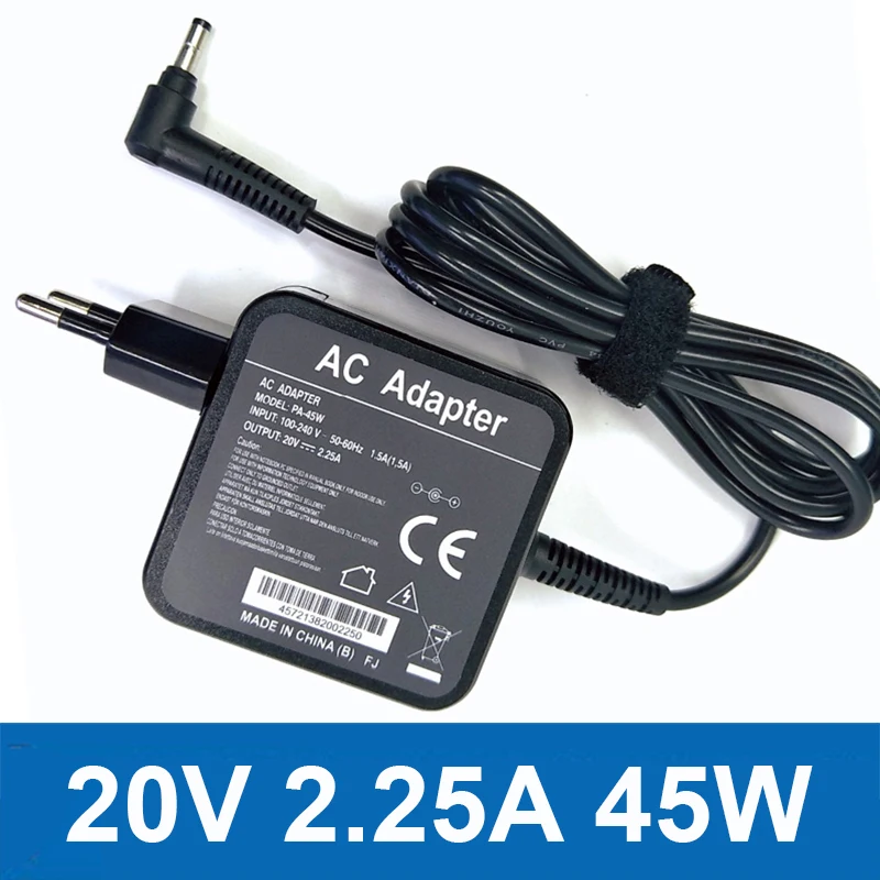 

20v 2.25a 45W AC Laptop Power Adapter Charger for-Lenovo ADL45WCG ADP-45DW CA PA-1450-55LR PA-1450-55LK EU Plug Charger