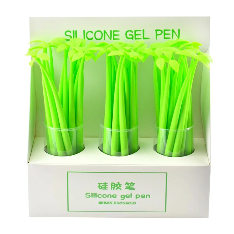 

1Pcs Random Cute Gel Pens Kawaii Cool Bunny Cactus Cat Owl Writing Ink Ballpoint Pen Funny Office School Stationery Supply Thin