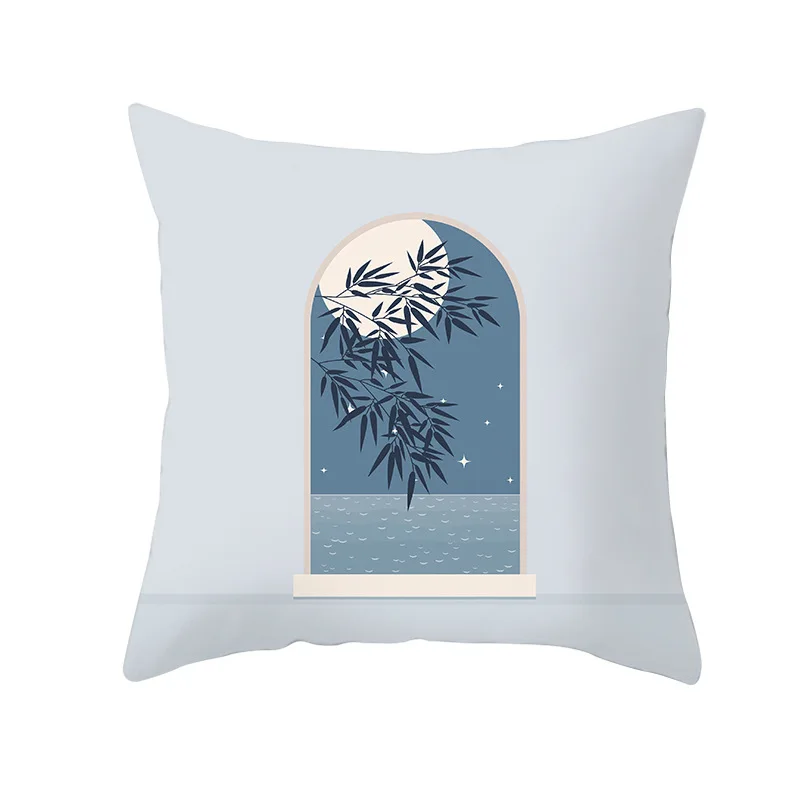 

Чехол для подушки PRINTED голубой полиэстер/хлопок 45x45 см