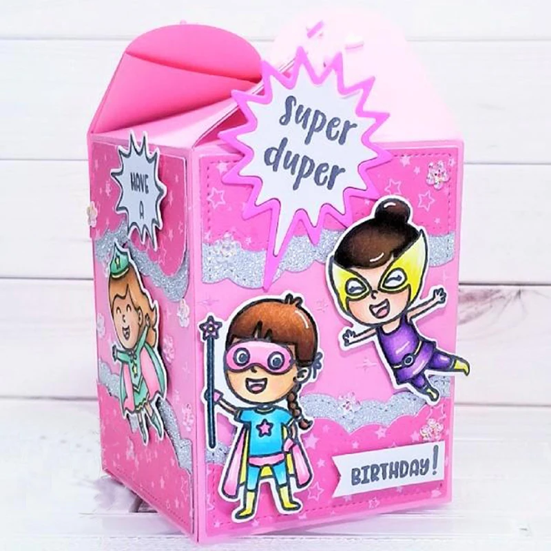 

Gift box Metal cutting dies Scrapbooking craft Die cuts paper art card making emboss stencil