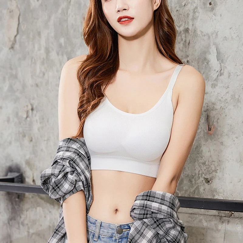 Дышащие мягкие спортивные бюстгальтеры Женский Регулируемый Топ без косточек