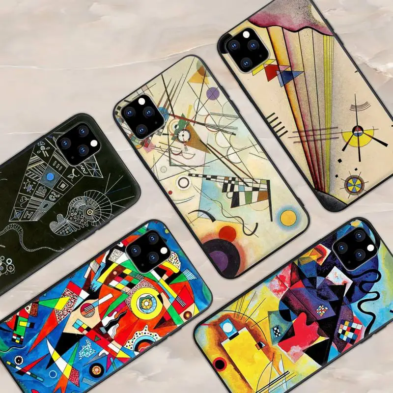 

Wassily Kandinsky Abstract Artistic Phone Case for iphone 12 13 Mini SE 2020 6 6S Plus 7 8 Plus X XR XS 11 Pro Max Coque cover