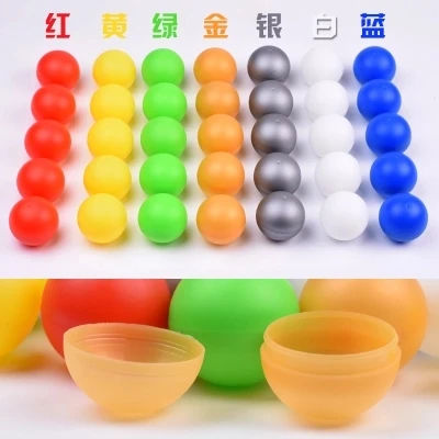 

150pcs 3/4cm colorful opening promotional tennis ball lottery ball 6 color game ball pingpong ball red yellow blue green white