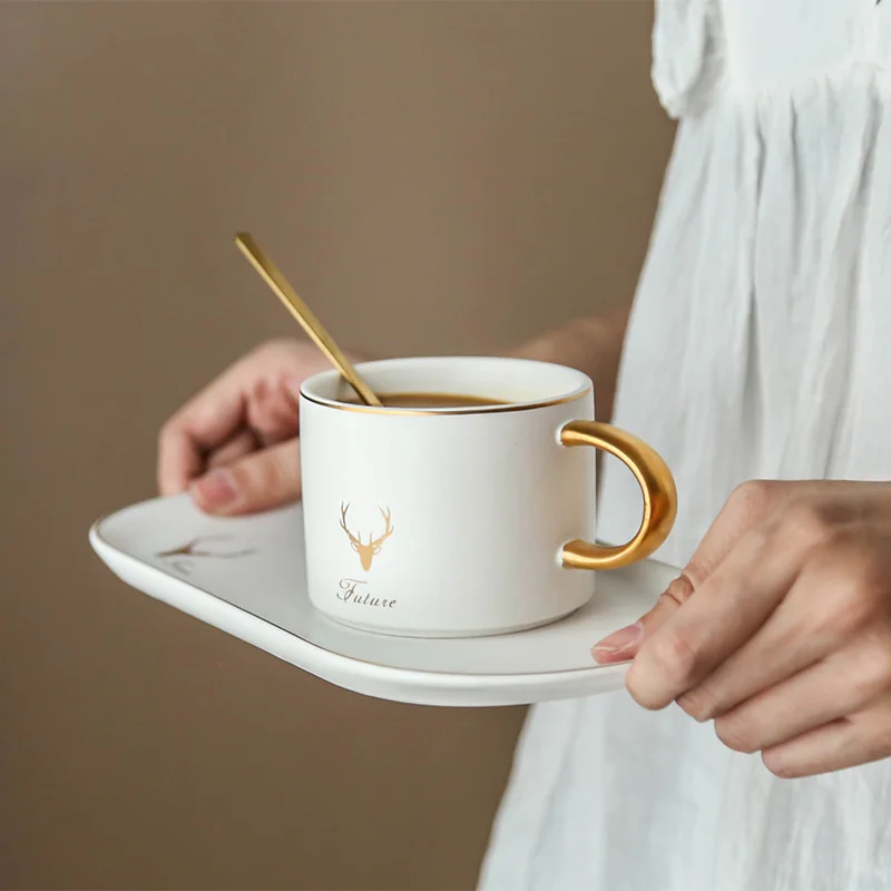 2019 скандинавские керамические наборы кофейных чашек роскошный красочный набор